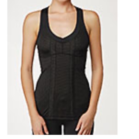 lululemon athletica Tops - Lululemon Black Run Skim Racerback Tank Top